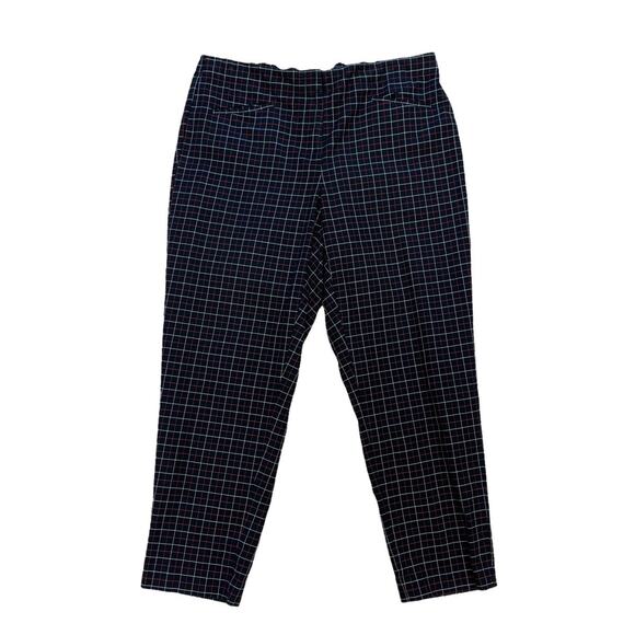 J.Jill Black Red Plaid Trousers Eclectic Grandpa Quiet Luxury Size 18 - Picture 11 of 11